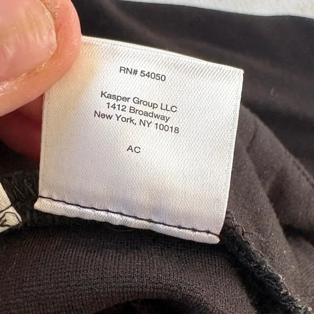 Nine West Black Cropped Dress Pants Womens‎ 12 Straight Leg Workwear 731M7E1422M - Picture 6 of 11